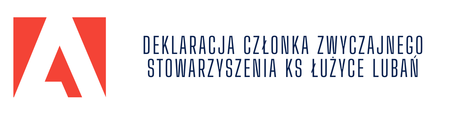 DEKLARACJA CZŁONKA ZWYCZAJNEGO